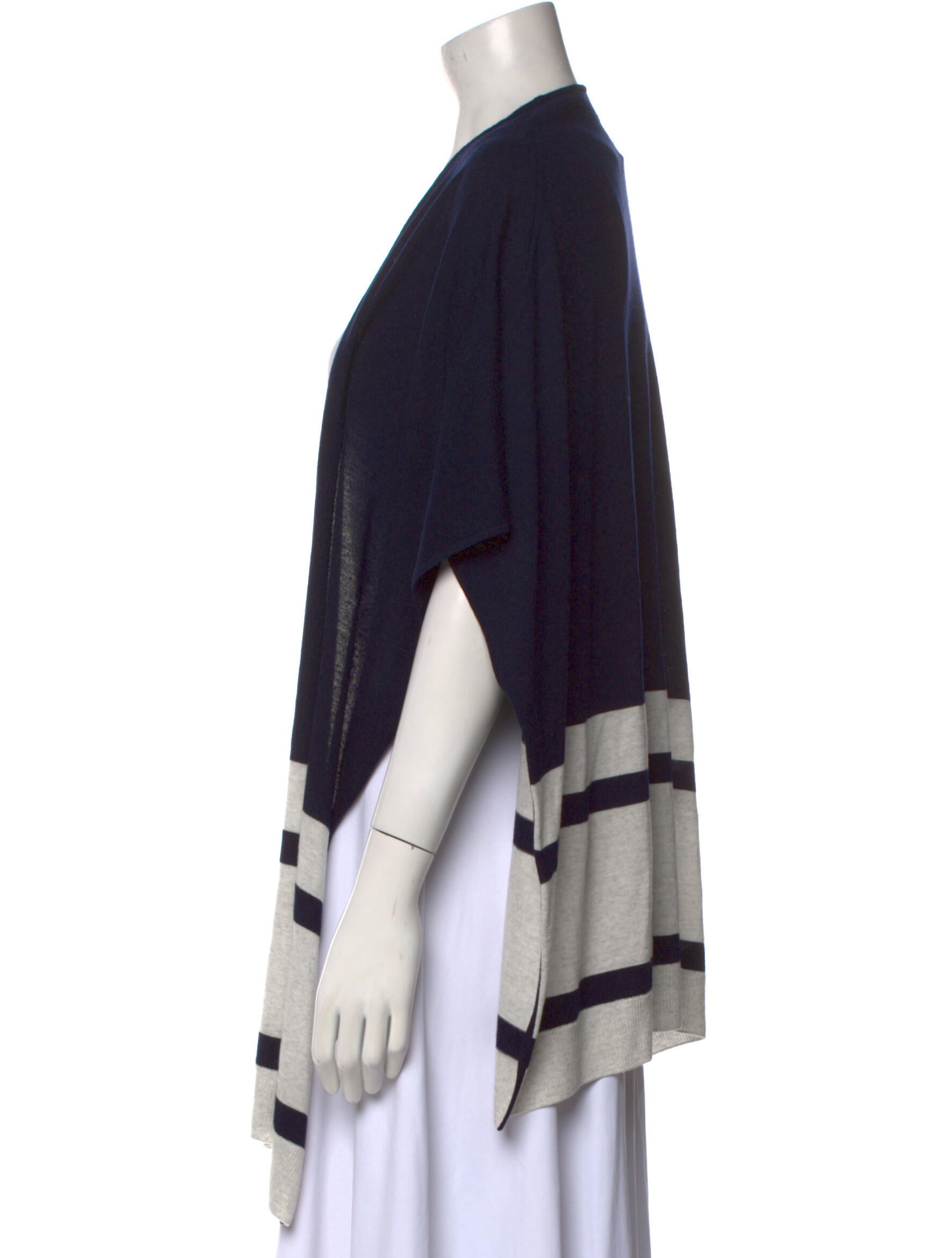 St. John Printed Open Front Sweater