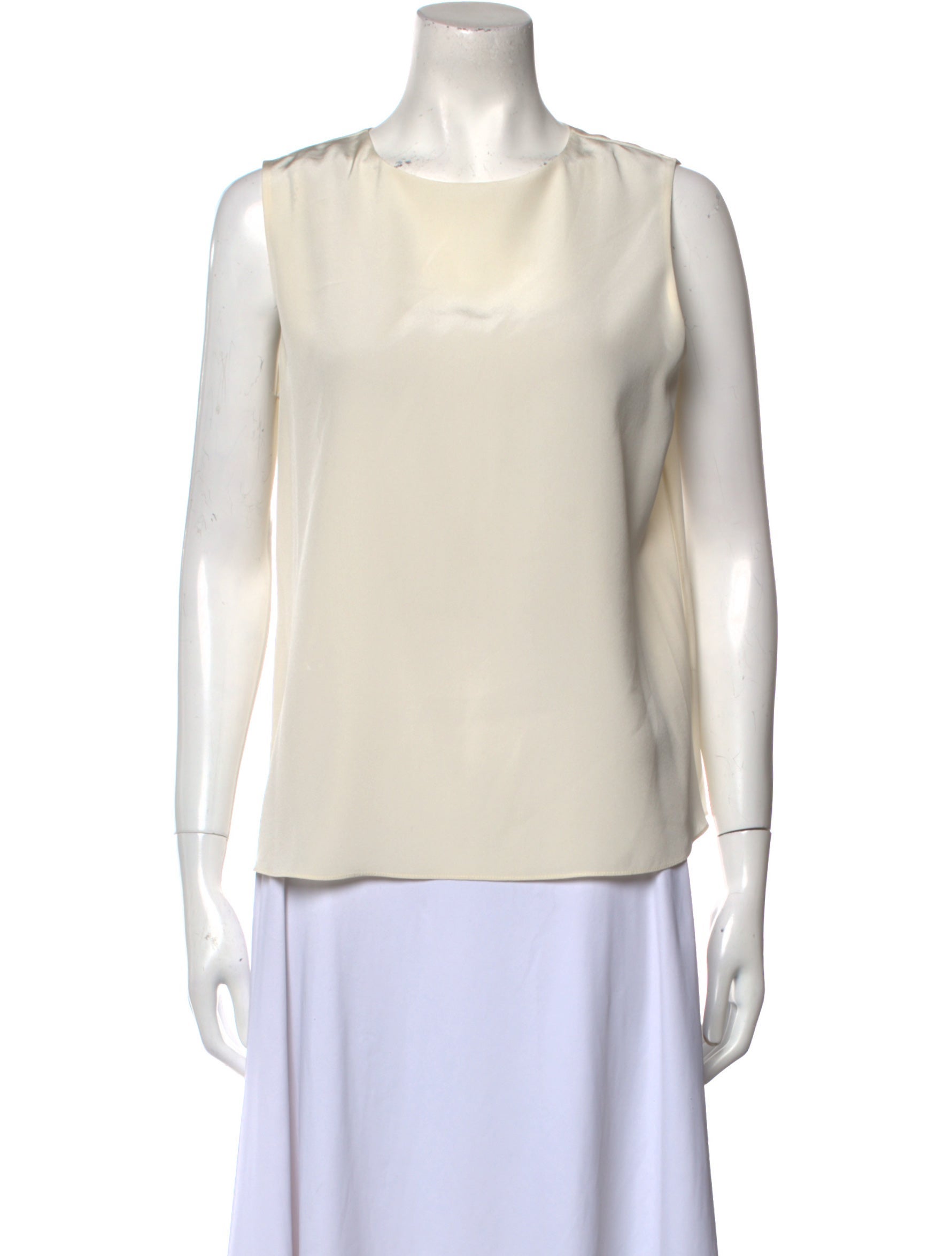 St. John Silk Crew Neck Blouse