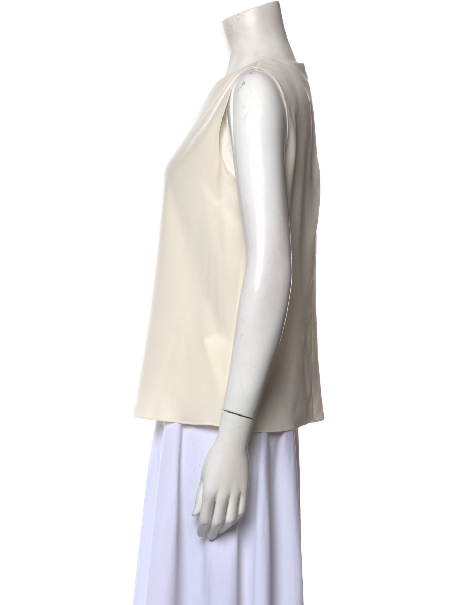 St. John Silk Crew Neck Blouse