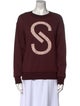 St. John Graphic Print Crew Neck Sweatshirt