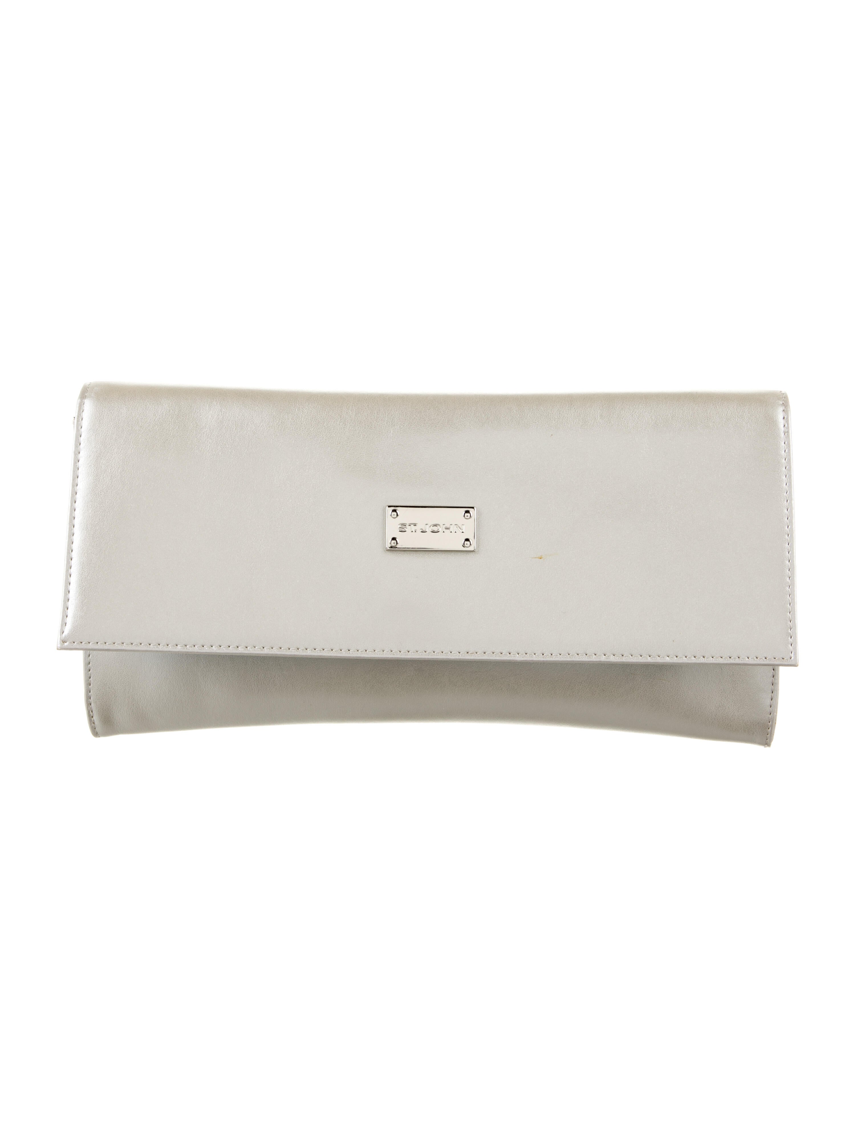 R&Y Augousti Ostrich Leg & Stingray Clutch Brown Clutches, Handbags RAY20354 The RealReal