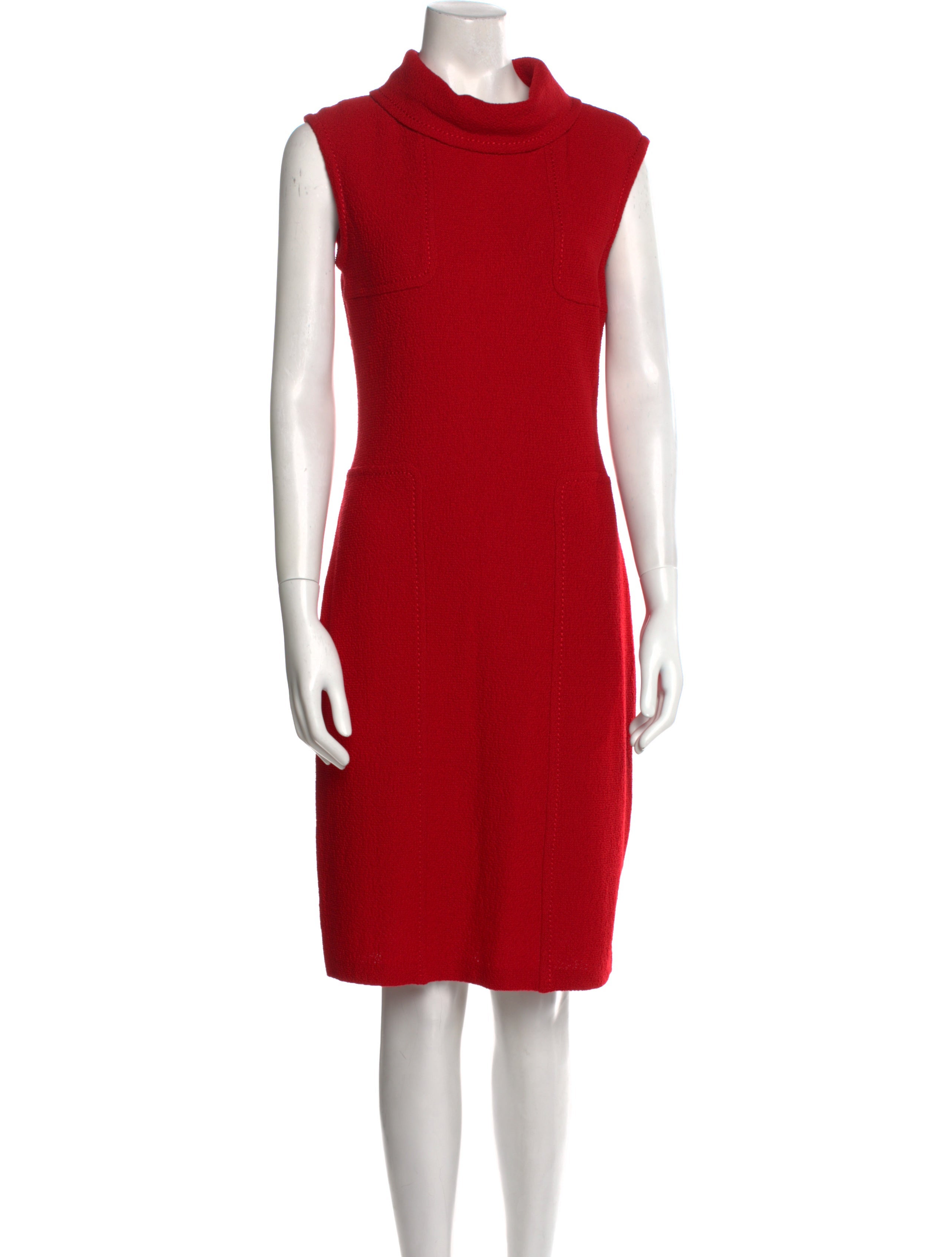 fitted lace wedding dress Staud Charade Rouge Sleeveless Cable Knit Mini Dress
