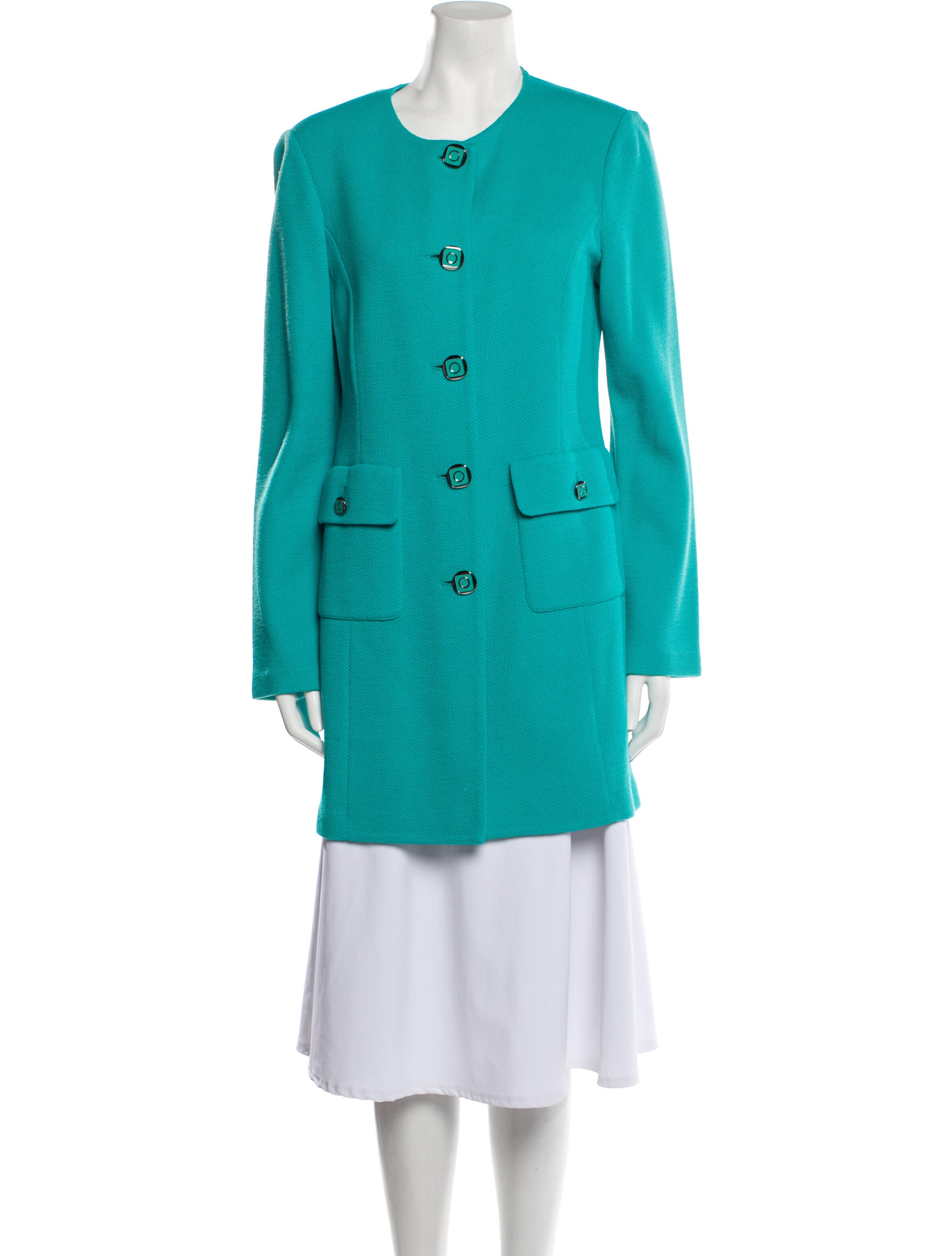 St. John Evening Jacket Blue Jackets, Clothing STJ206121 The RealReal