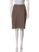 St. John Tweed Pattern Knee-Length Skirt