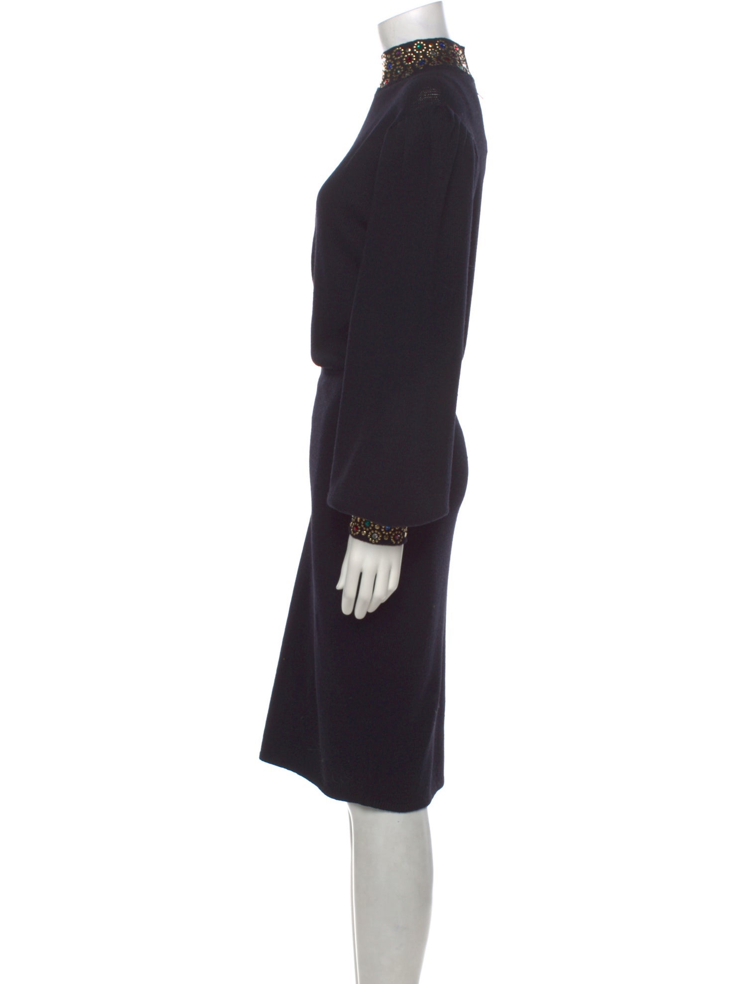 moschino knit dress Moschino - Cotton Knit Dress Goose - Black main image 0