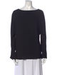 St. John Bateau Neckline Long Sleeve Top