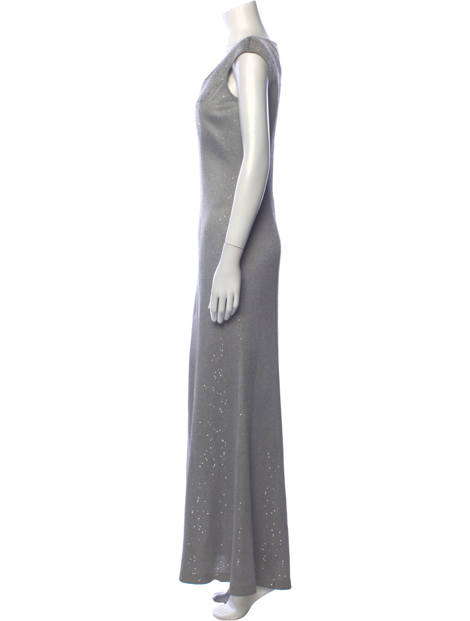 St. John V-Neck Long Dress