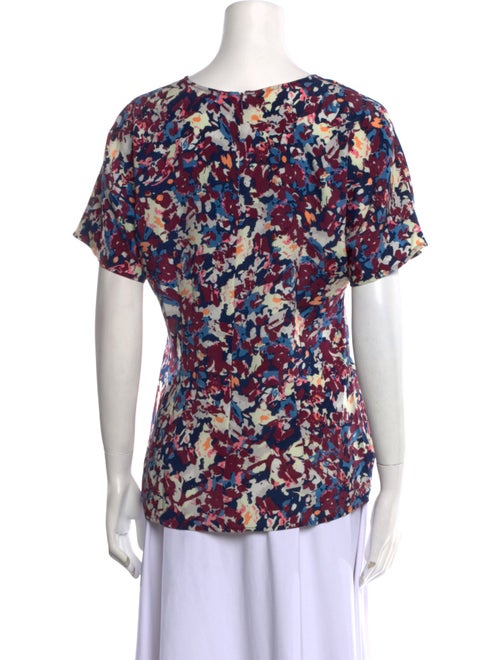 St. John Silk Printed Blouse