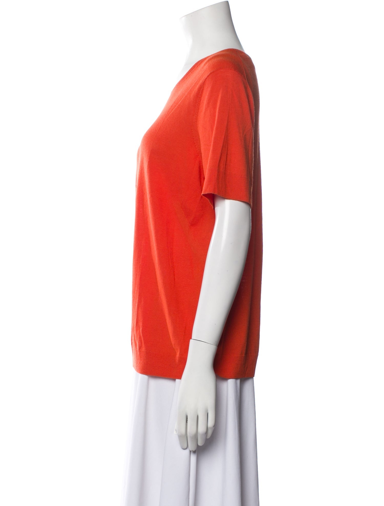 St. John Scoop Neck Short Sleeve T-Shirt