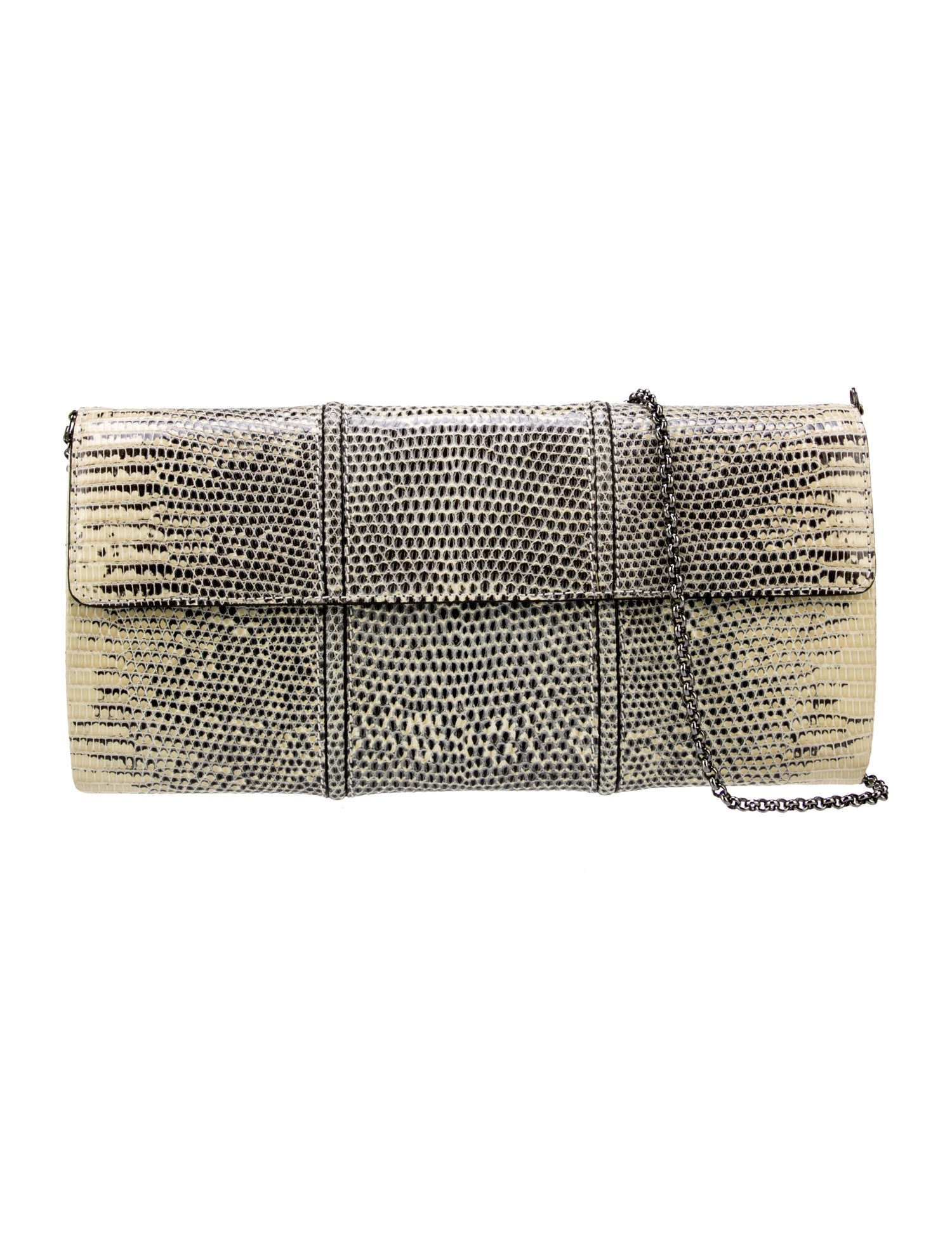 St. John Animal Print Evening Bag Neutrals Evening Bags, Handbags STJ248214 The RealReal