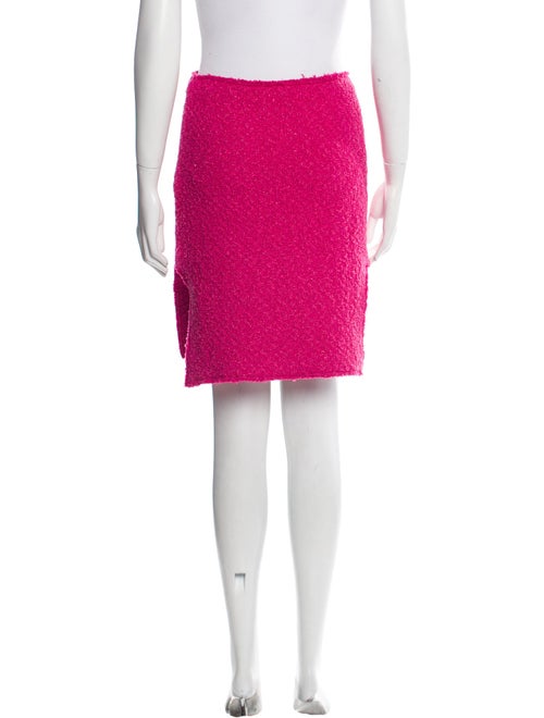 St. John Raw-Edge Trim Knee-Length Skirt