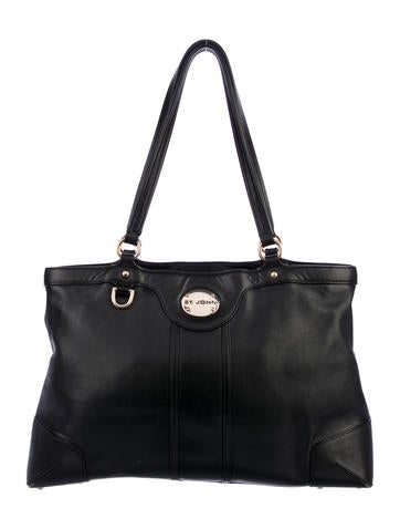 Victor Hugo Embossed Leather Tote Handbags Wvicu20004 The Realreal Product Name St John Leather Shoulder Tote