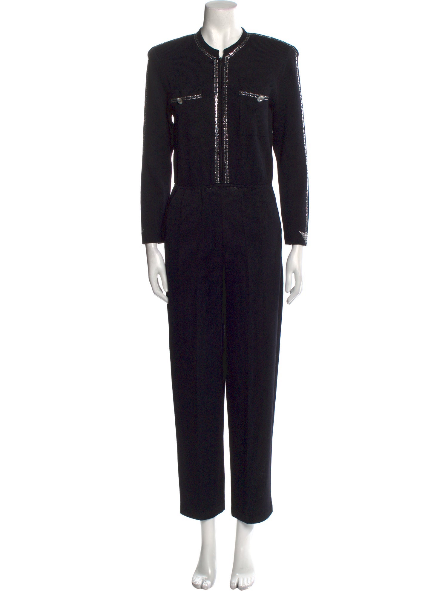 St. John Mock Neck Jumpsuit