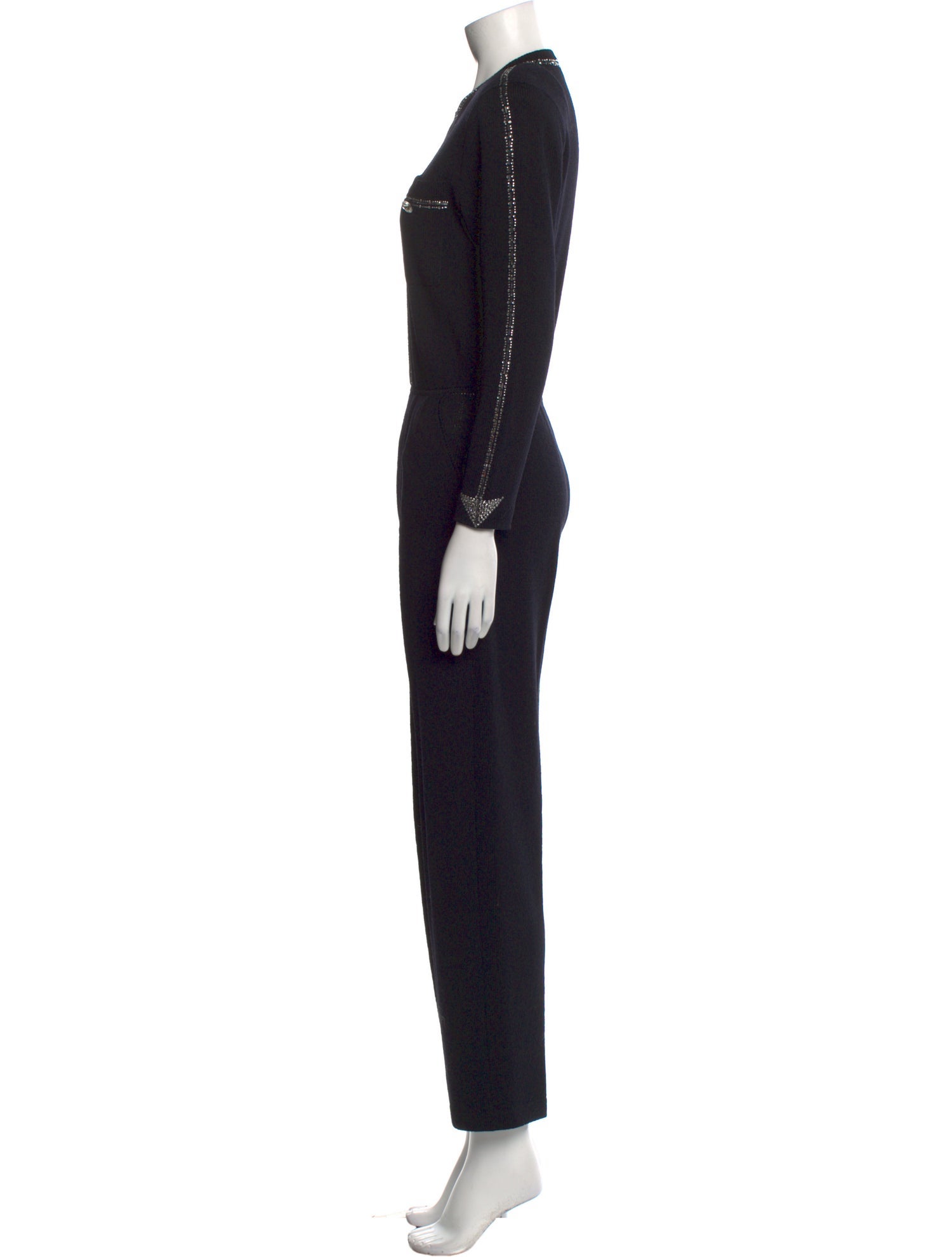 St. John Mock Neck Jumpsuit