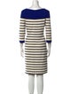 St. John Striped Bateau Neckline Sweater
