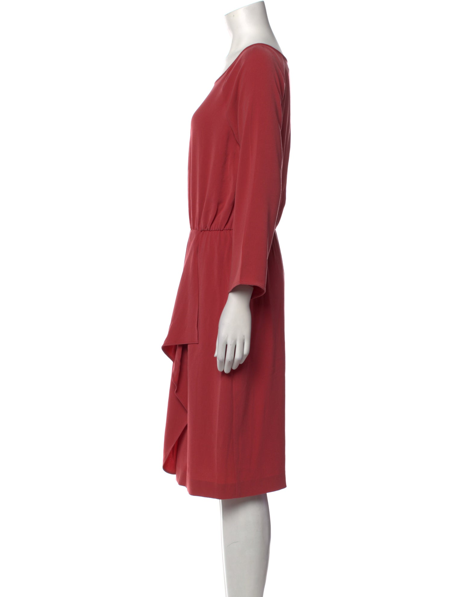 St. John Bateau Neckline Knee-Length Dress