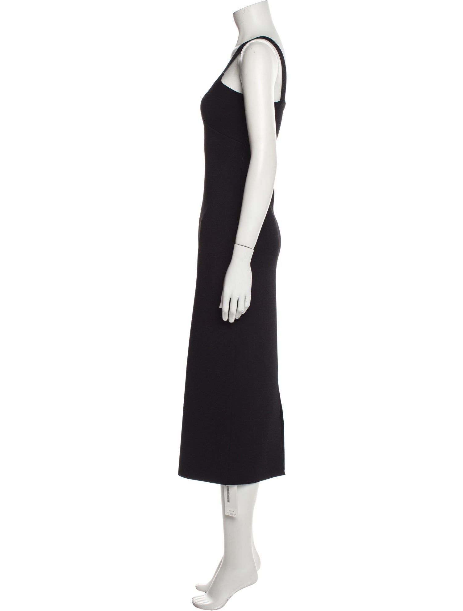 St. John V-Neck Midi Length Dress