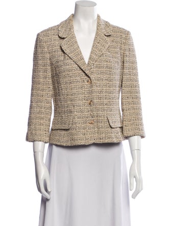 St. John Tweed Pattern Blazer