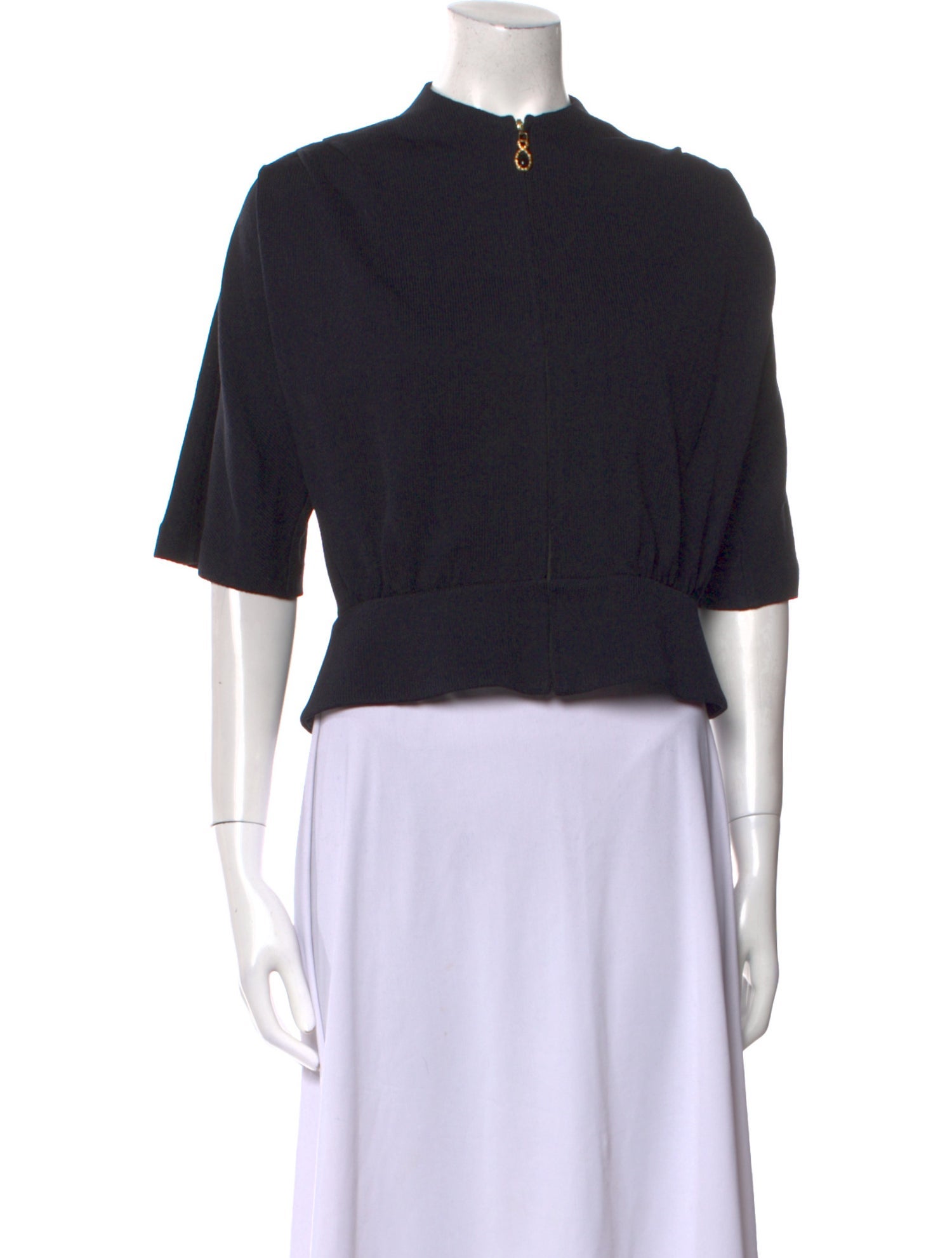 St. John Mock Neck Sweater