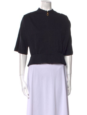 St. John Knitwear Mock Neck Sweater US 4 | S