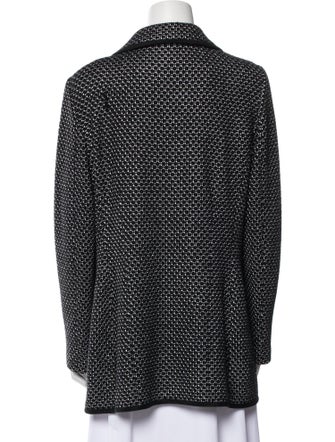 St. John Wool Polka Dot Print Blazer