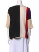St. John Wool Colorblock Pattern Sweater