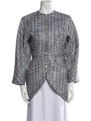 St. John Jackets Tweed Pattern Evening Jacket US 2 | XS