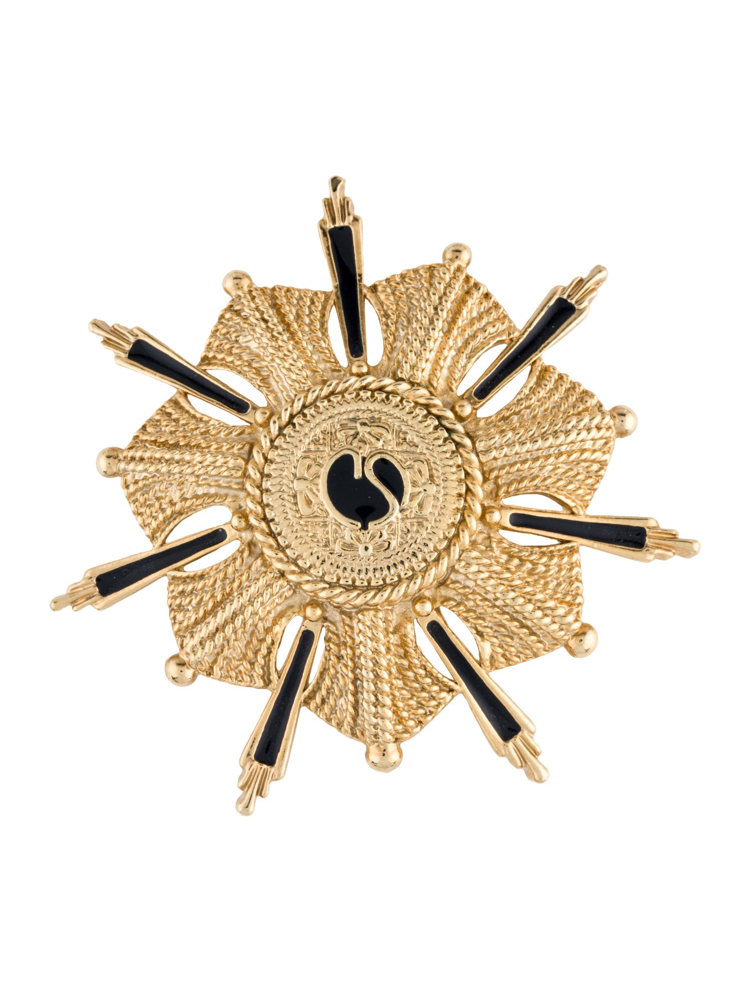 St. John Enamel Brooch