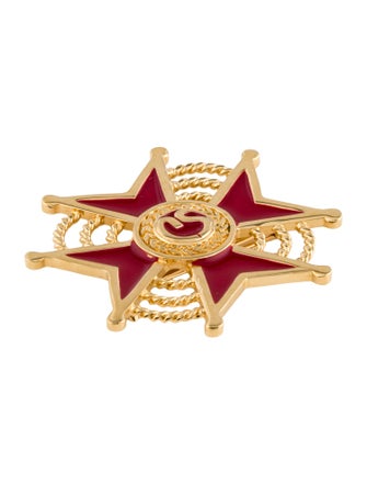 St. John Enamel Brooch