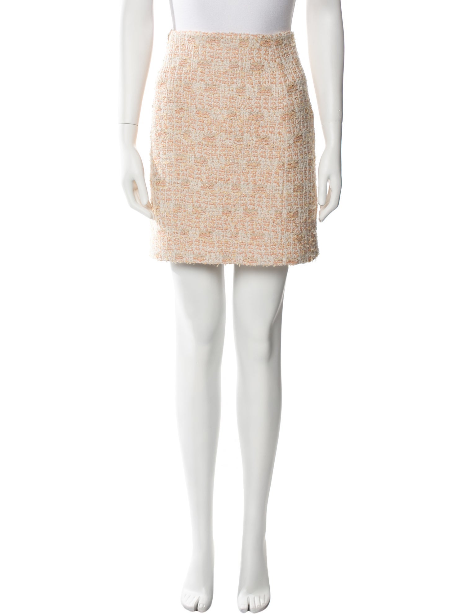 St. John Tweed Pattern Mini Skirt