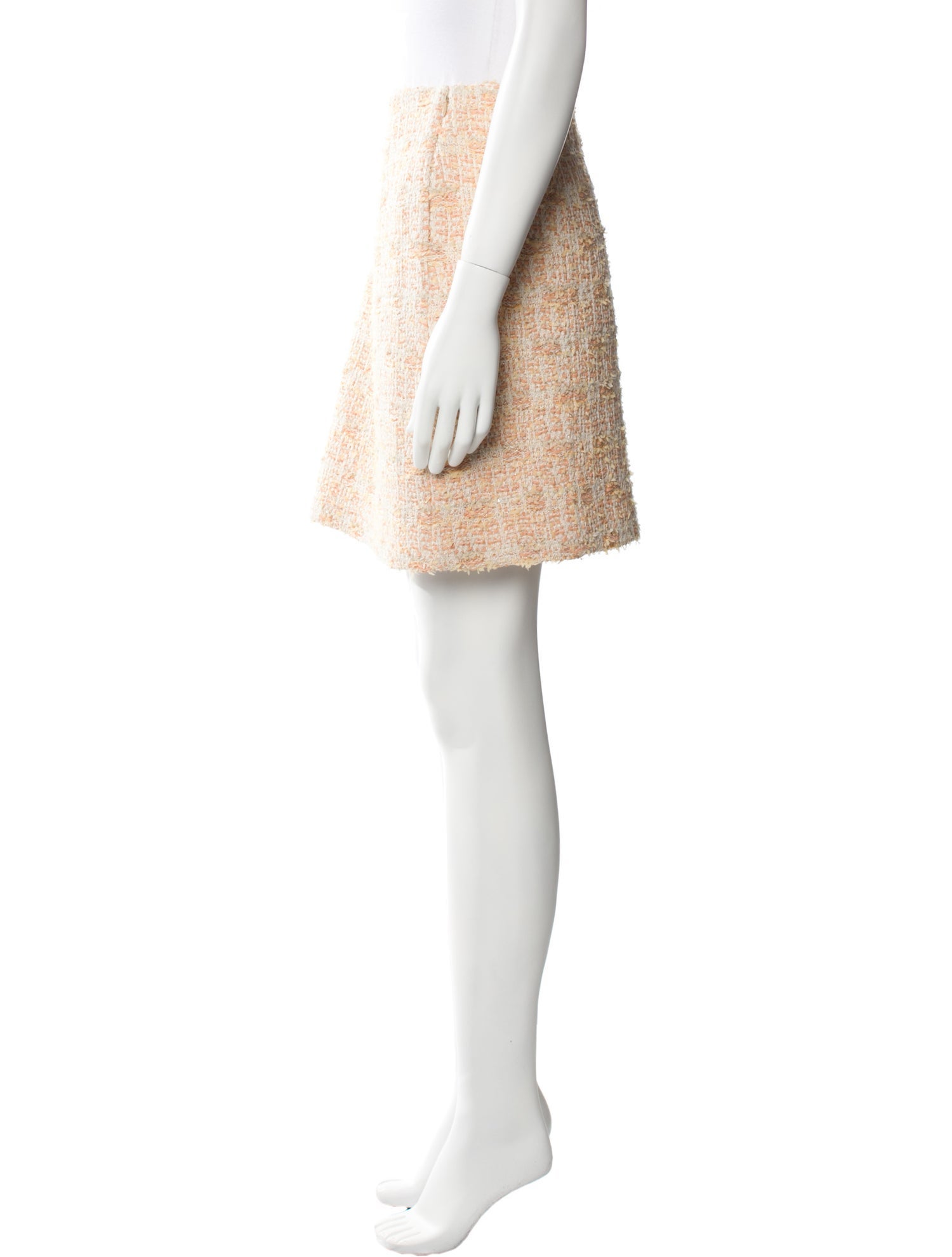 St. John Tweed Pattern Mini Skirt