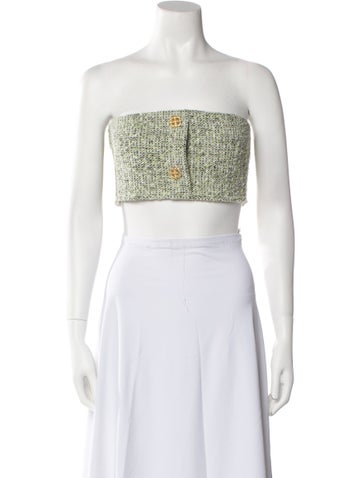 St. John Tops Strapless Crop Top L