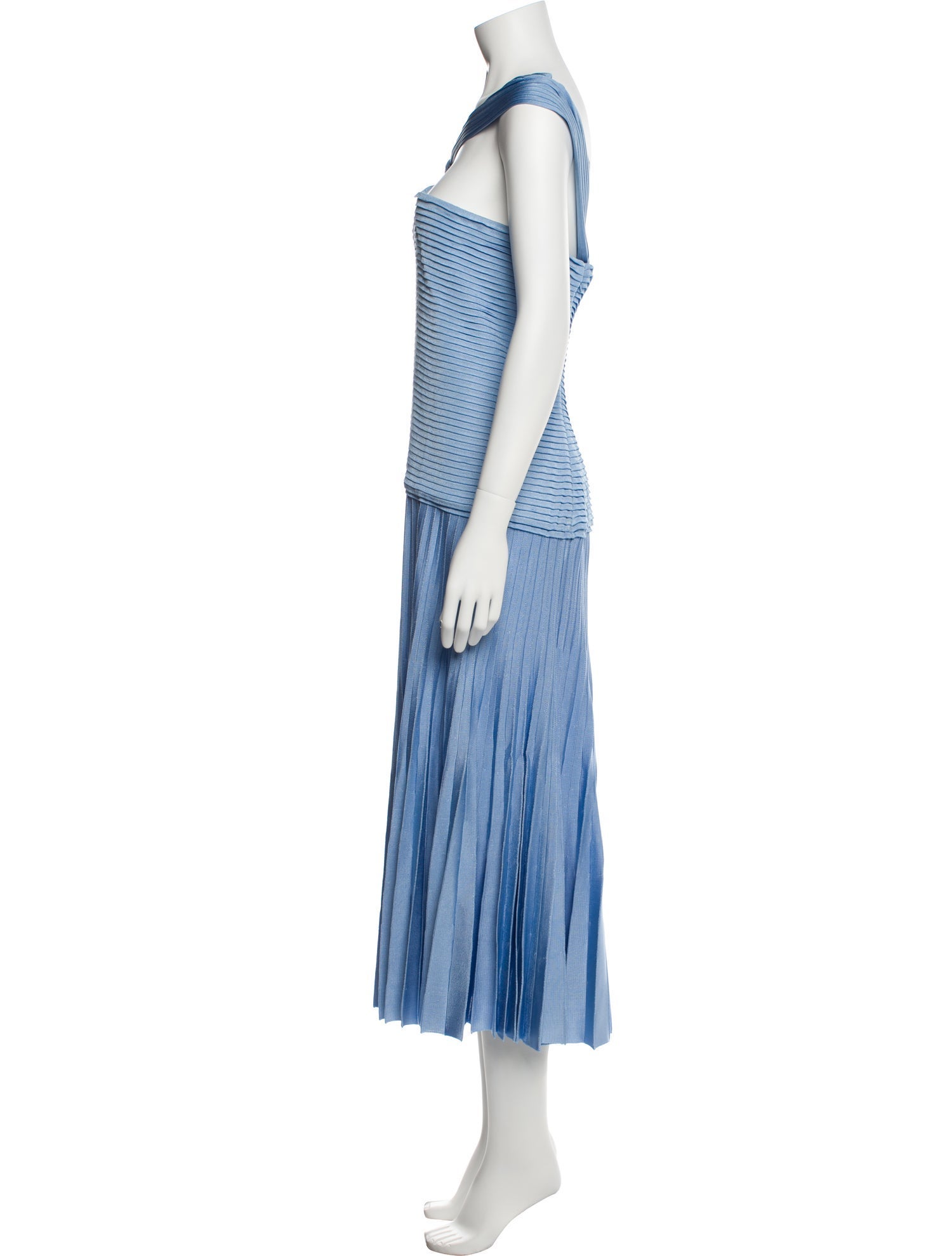 St. John One-Shoulder Long Dress