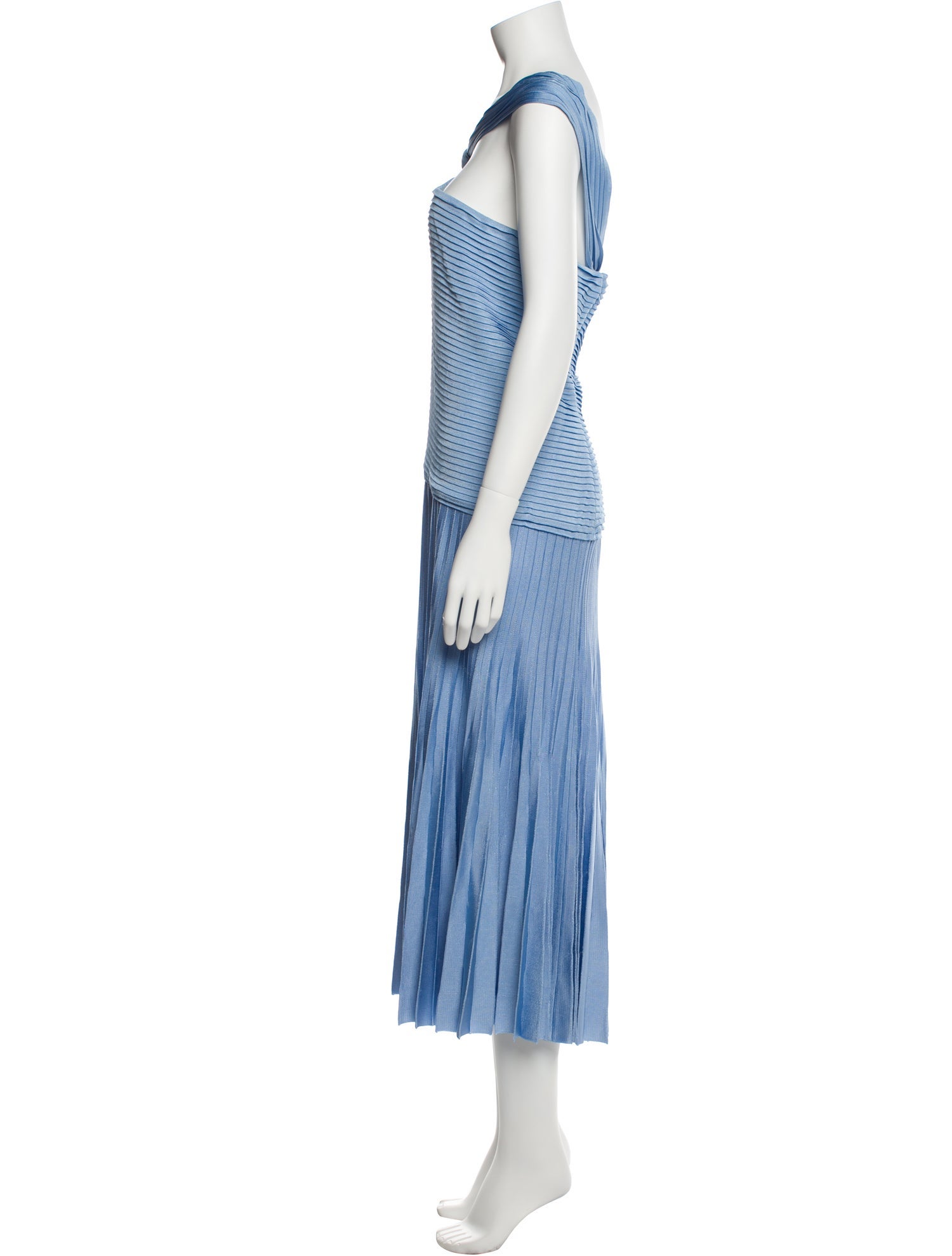 St. John One-Shoulder Long Dress w/ Tags