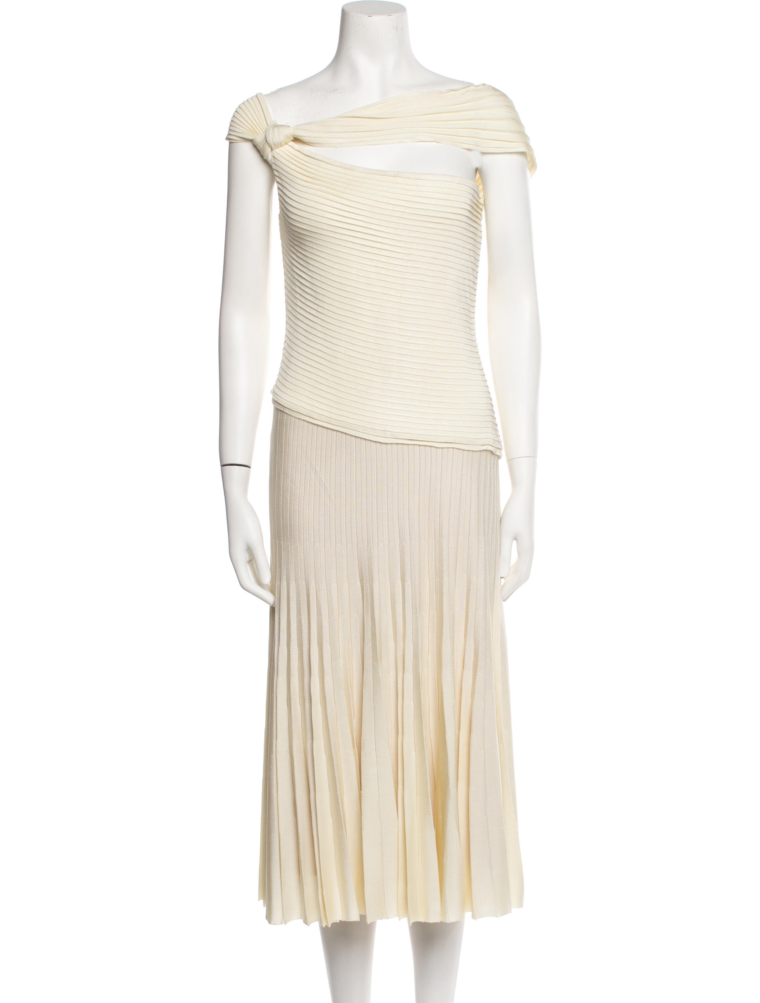 St. John One-Shoulder Long Dress w/ Tags