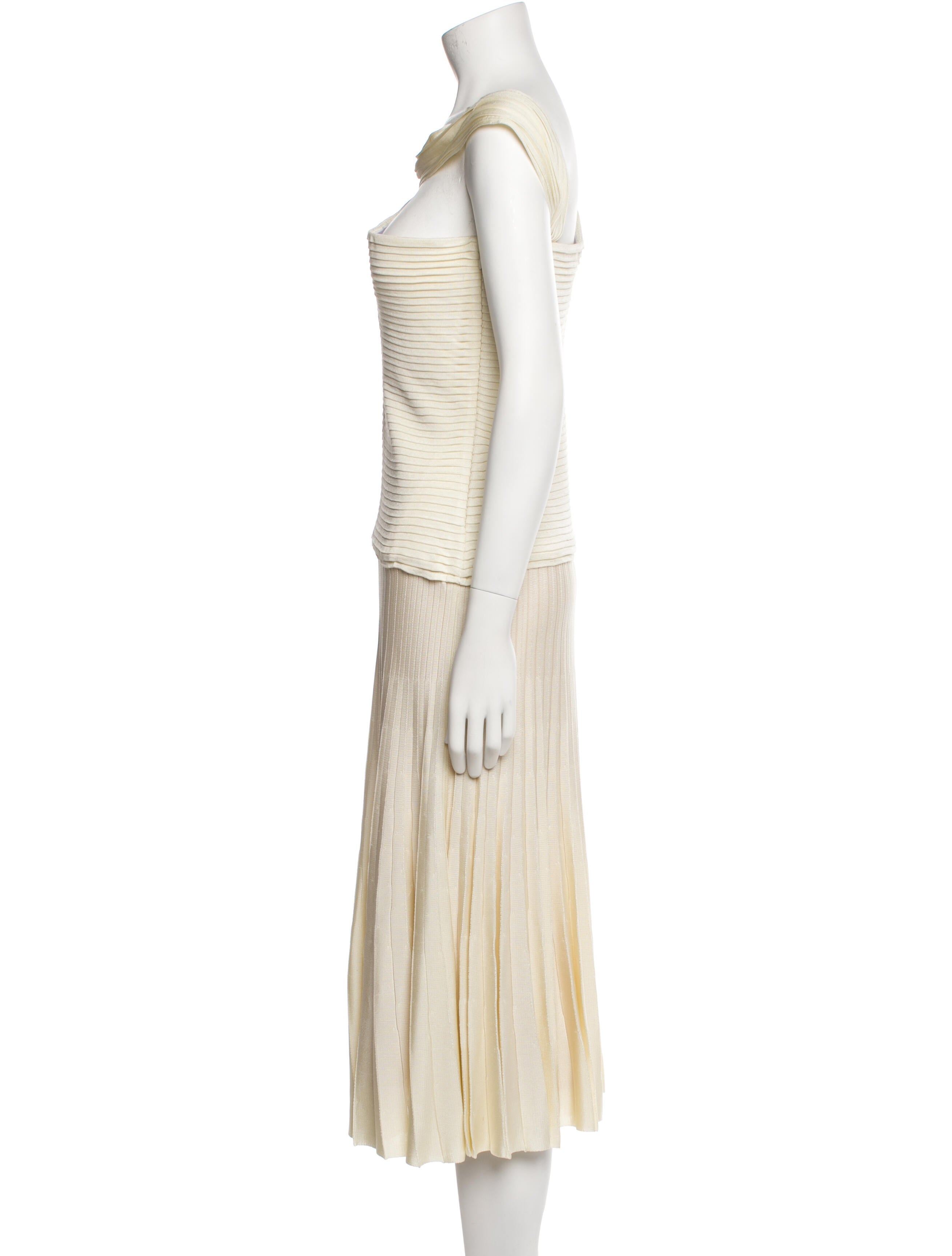 St. John One-Shoulder Long Dress w/ Tags