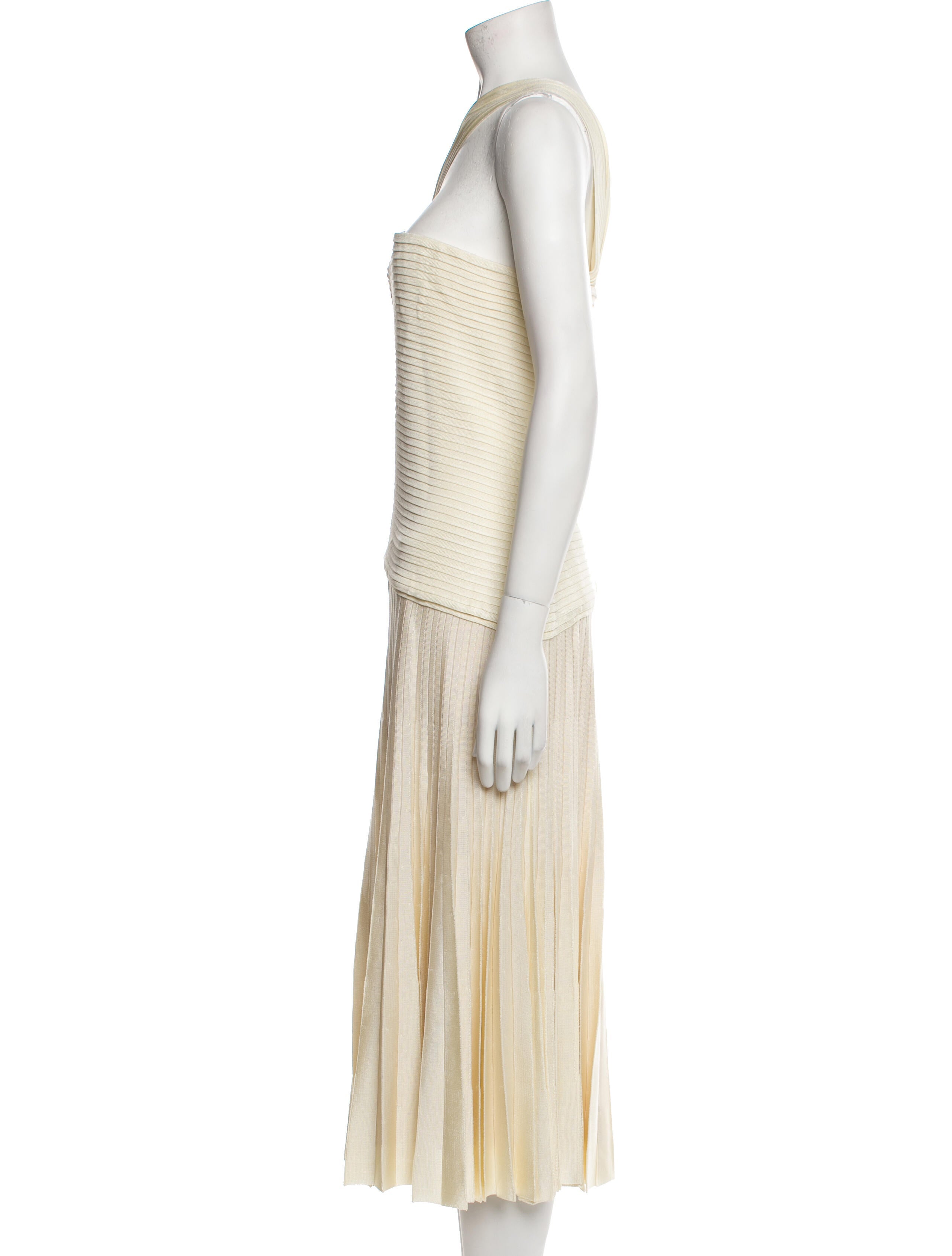 St. John One-Shoulder Long Dress w/ Tags