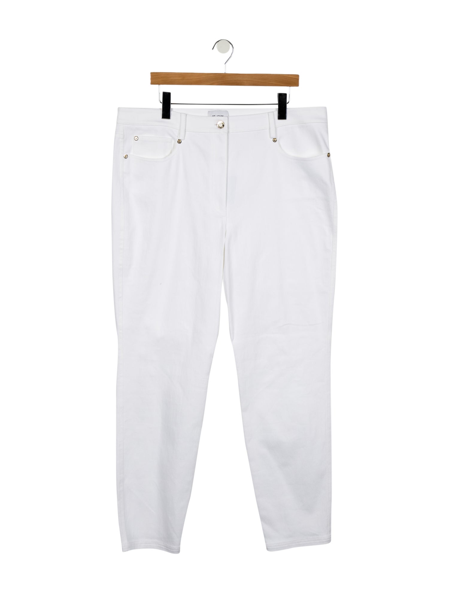 St. John High-Rise Straight Leg Jeans