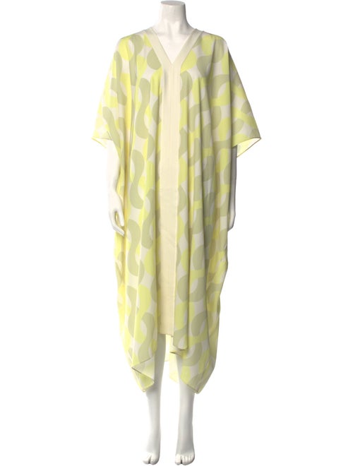 St. John Printed Long Dress