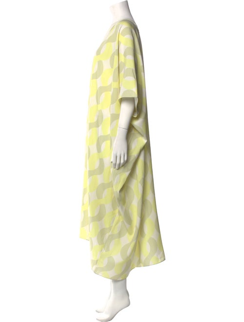 St. John Printed Long Dress