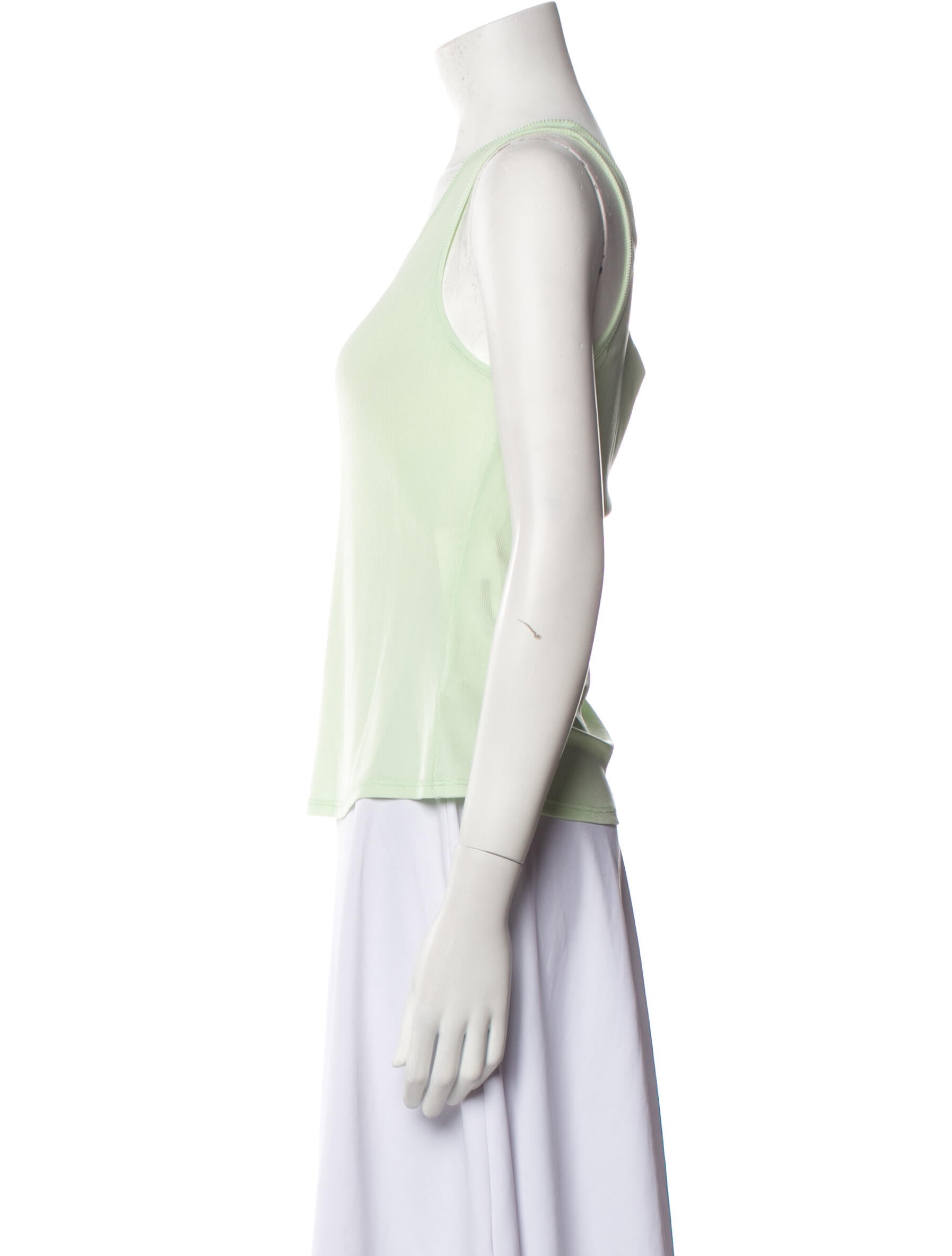 St. John Scoop Neck Sleeveless Top