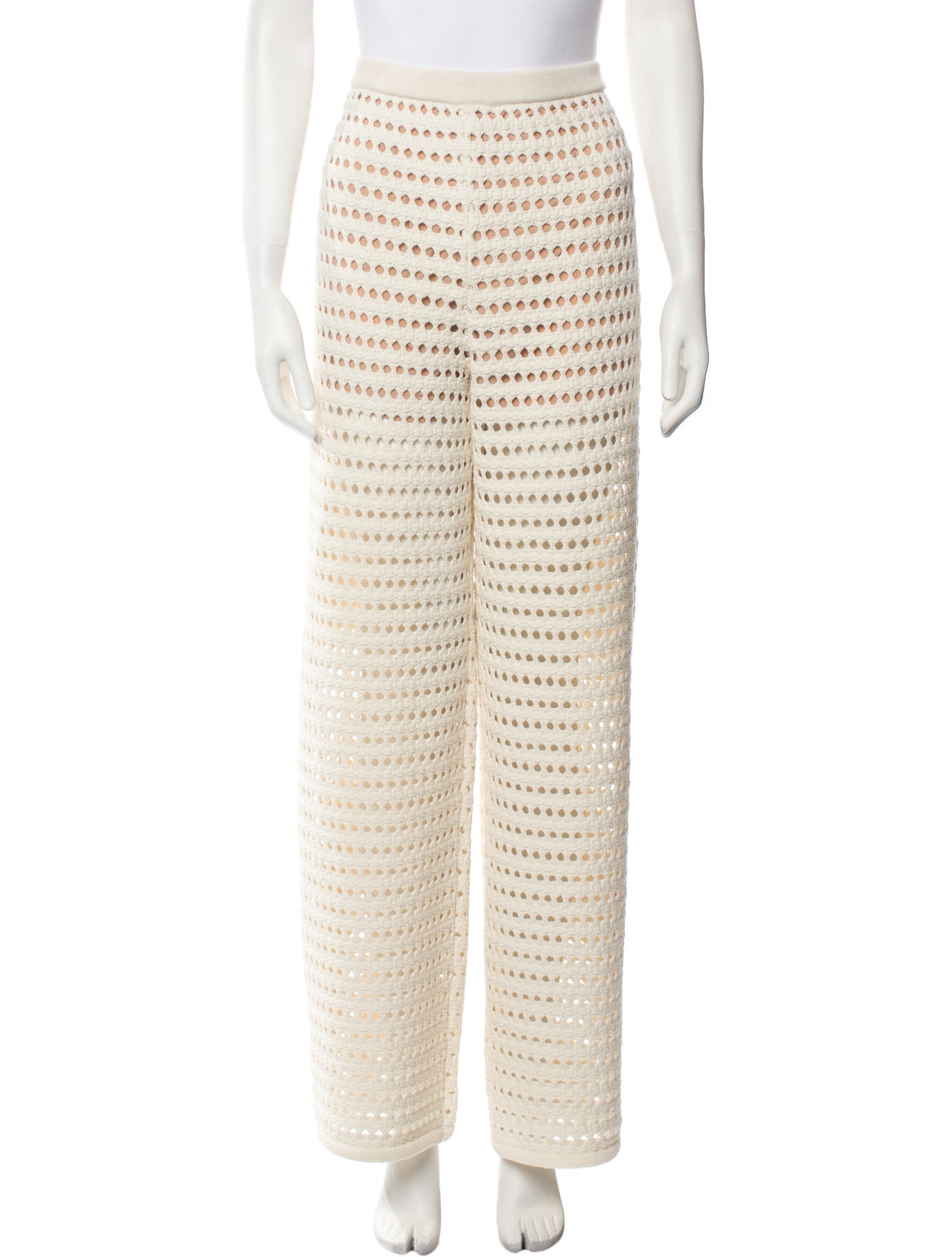 St. John Crochet Wide Leg Pants