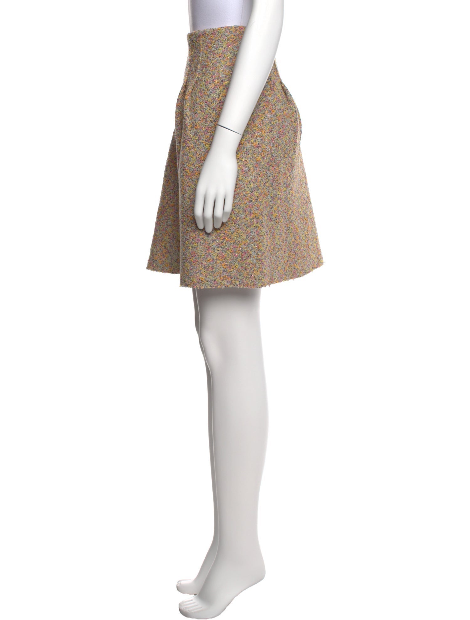 St. John Floral Print Knee-Length Skirt w/ Tags