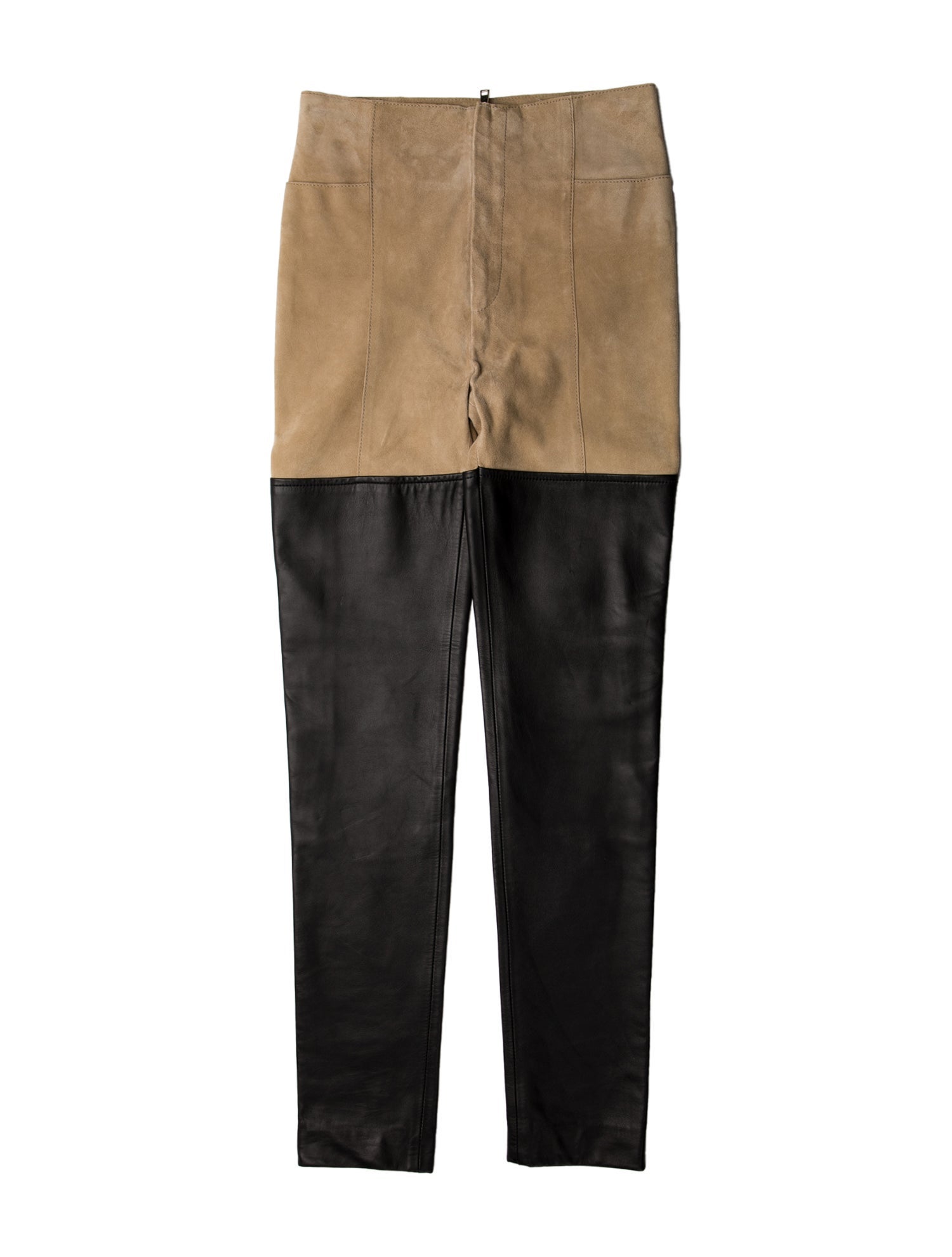 St. John Leather Straight Leg Pants