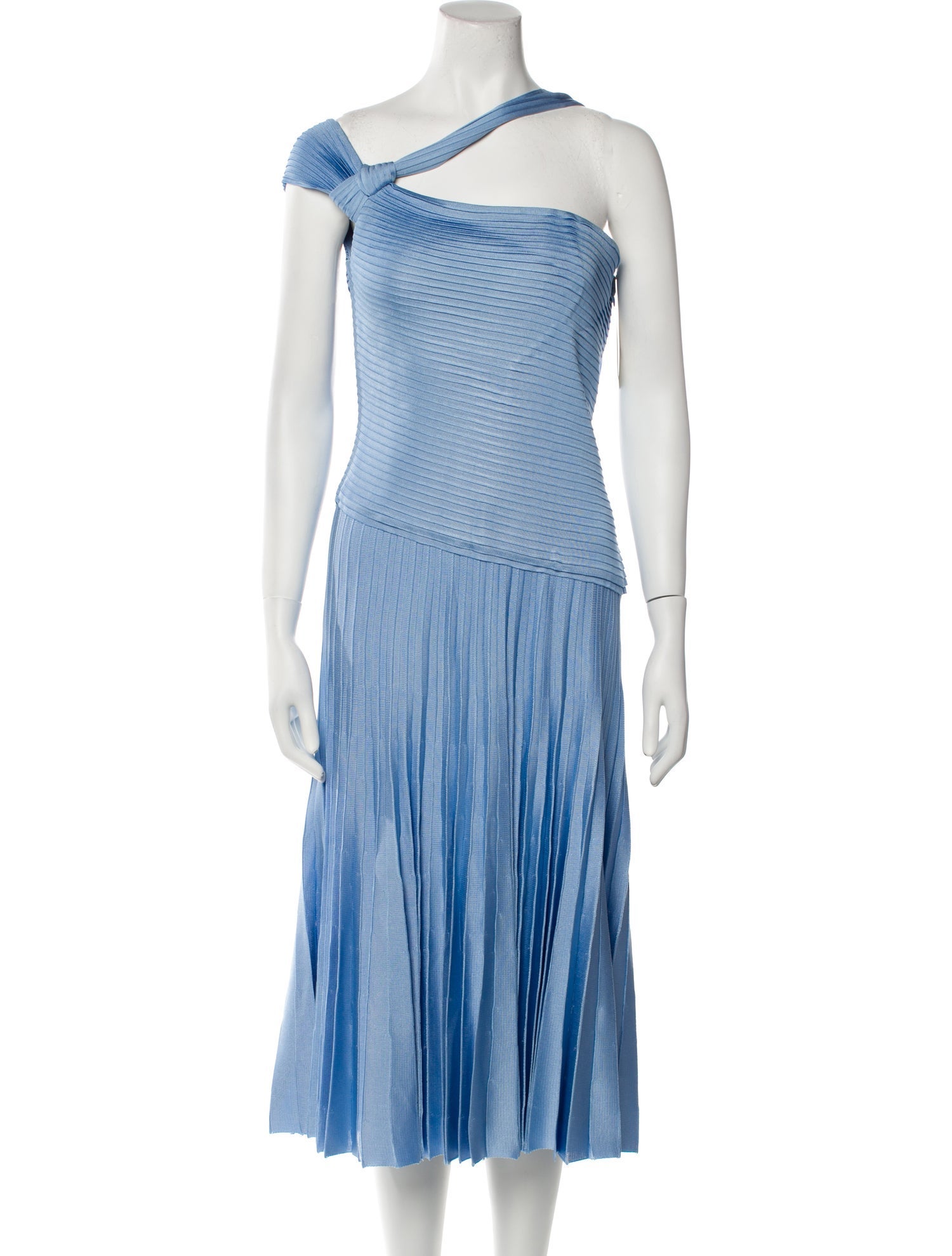 St. John One-Shoulder Midi Length Dress w/ Tags