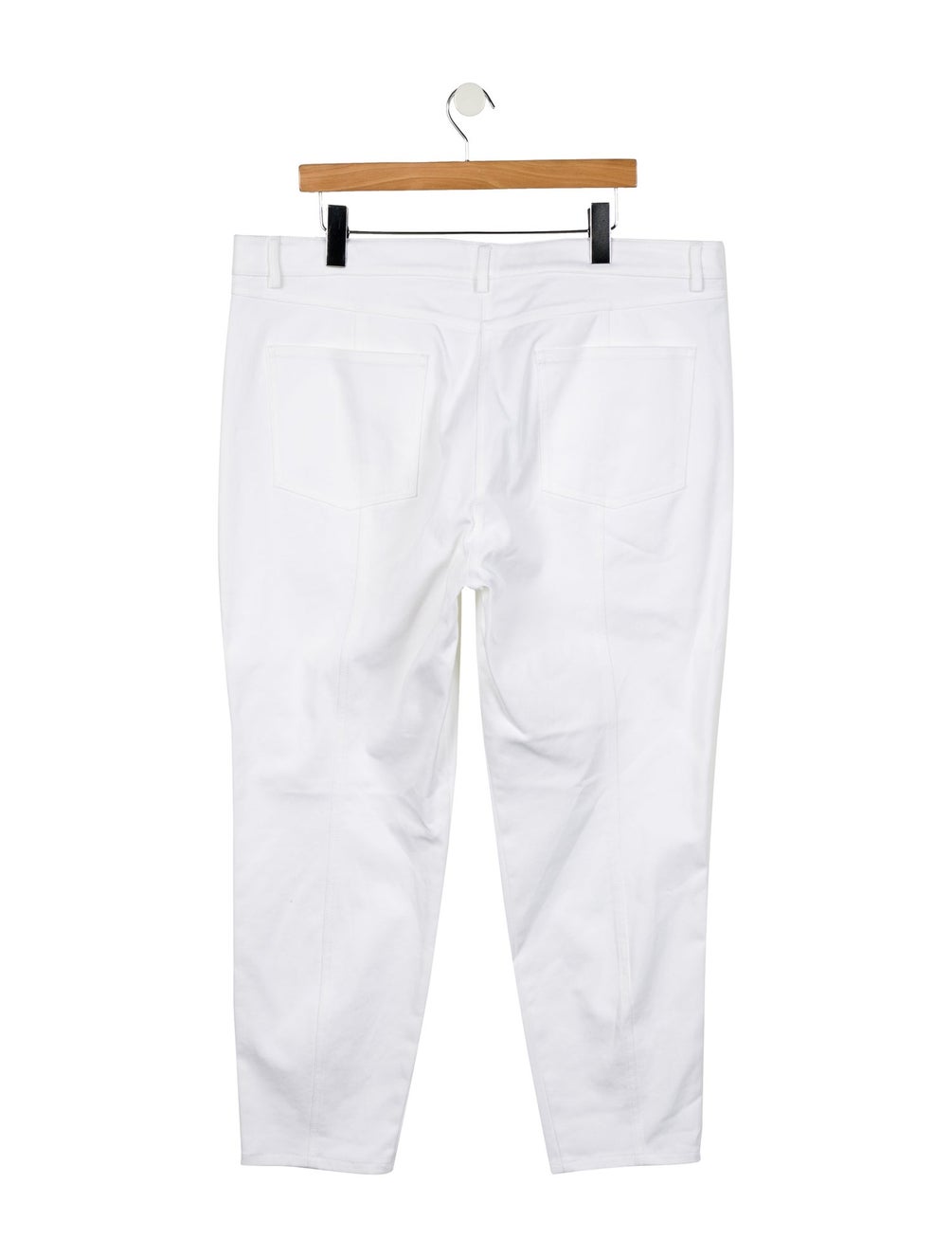 White High Rise Straight Jeans