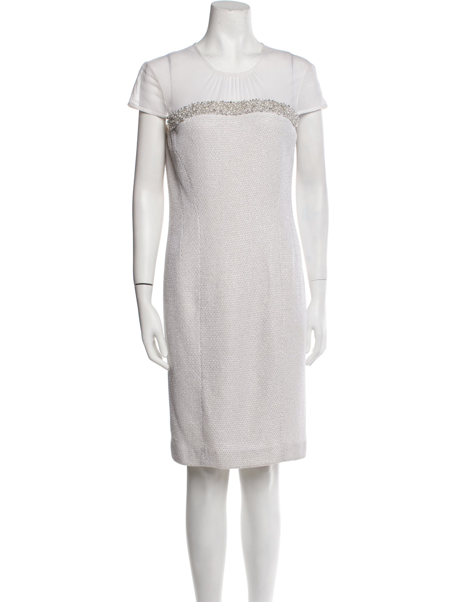 St. John Crew Neck Mini Dress
