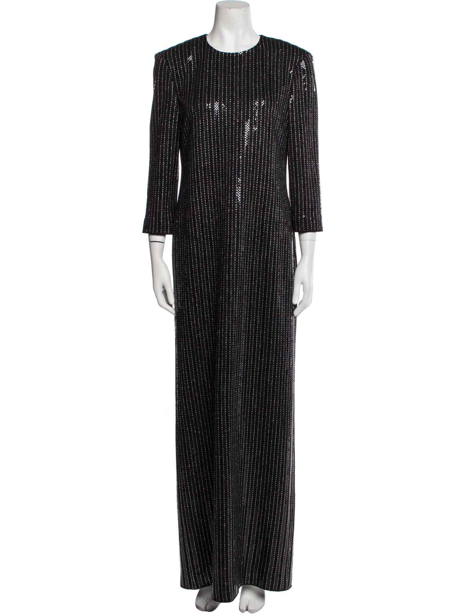 St. John Striped Long Dress