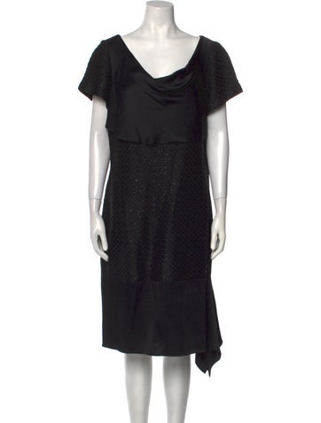 St. John Dresses Cowl Neck Midi Length Dress US 14 | XL