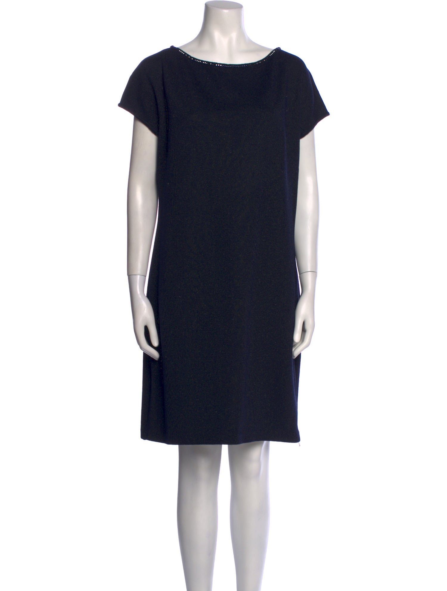 St. John Bateau Neckline Mini Dress